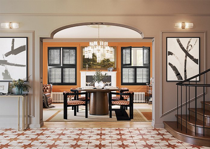 Kensington, Onyx Black - Tier on Tier Twist&Fit Plantation Shutter - Image 9